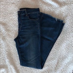 American Eagle high waisted Flare jeans sz 14long